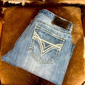 Mens ROck & Roll denim jeans 40x32 *like new